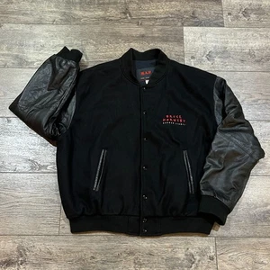 Vintage 1993 Bruce Hornsby Harbor Lights Tour Jacket XL Wool Leather USA Made - Bild 1 von 9