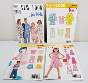 Lote de 4 patrones de costura New Look para niños plegados de fábrica ropa surtida - Imagen 1 de 3