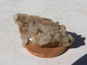 QUARTZ CRYSTALS with HEMATITE INCLUSIONS Collected at: Cherry Hill, SC #J1813 - Picture 1 of 1