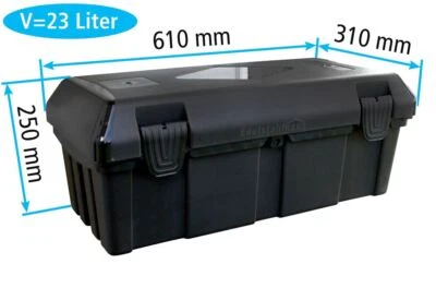 Deichselbox, Werkzeugkasten, Anhängerbox, Gurtkiste, Staukiste Daken B23-0 - Bild 1 von 4