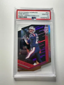 Tom Brady 2018 PANINI DONRUSS ELITE - ASPIRATIONS CUT /24 PSA 10 POP 2 - Picture 1 of 2