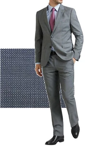 NWT HUGO (Hugo Boss Red Label) In Birdseye Italian Wool Luxurious Business Suit - Picture 1 of 12