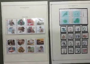 1229A Pair album pgs MICRONESIA:'93 FLIGHT & '84 POSTAL Themes Mounted MNH - Picture 1 of 7