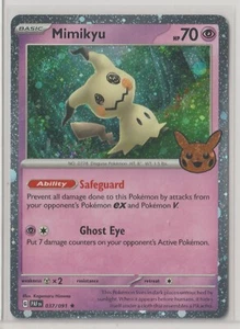 Pokémon Truco o Comercio 2024 MIMIKYU 037/091 COMO NUEVO Nunca Jugado COSMOS HOLO - Imagen 1 de 1