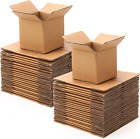 50 Packs Cardboard Mailing Boxes Shipping Boxes 3 Layers Cube Bulk Corrugated Sm