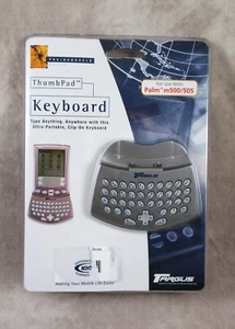 Clavier Targus 2001 ThumbPad Portable, Clip-On pour Palm m500/505 Neuf, Scellé - Photo 1 sur 4