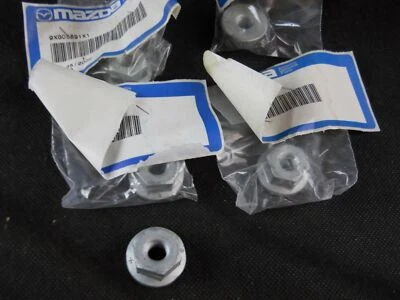 MAZDA Hex Flange Nut M10 10mm X 1.50 Coarse Thread "LOT OF 5 NUTS" 30mm Wrench Size