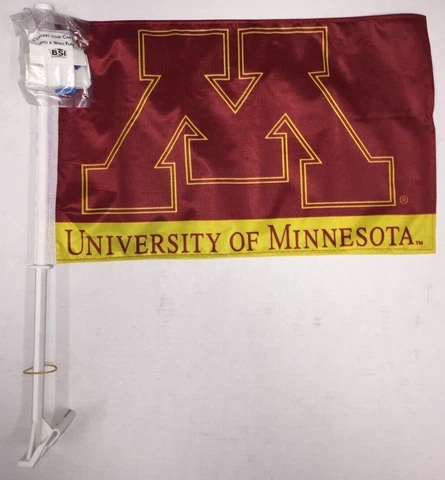 Minnesota Gophers NCAA 2 Sided Car Flag (includes wall bracket) Cover