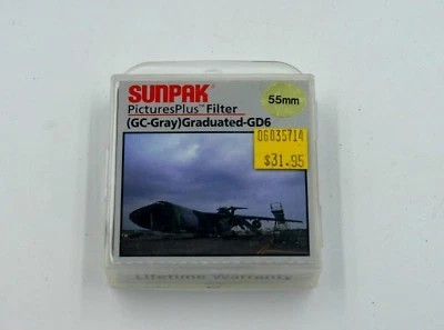 Sunpak 55mm PicturesPlus Rotating Filter (GC-Gray) Graduated-GD6 New in Box - Image 1 of 3