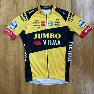 AGU Team Jumbo Visma 2021 Cycling Jersey Authentic Replica Large Tour de France - Picture 1 of 13