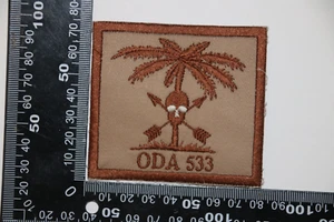 US 5TH SPECIAL FORCES SFGP ODA 533 CLOTH ARMY PATCH TAN READ! - Picture 1 of 1