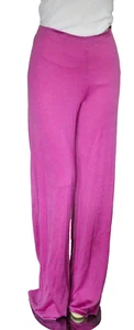 Ralph Lauren Black Label Pink Silk Cashmere Blend Wide Leg Pants SZ L - Picture 1 of 11