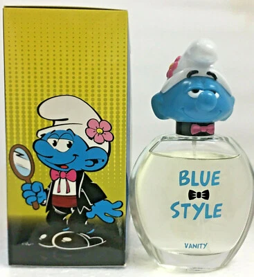 The Smurfs Vanity by Blue Style For kids 3.4 oz EDT Spray Boxed New - Image 1 of 4