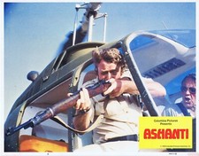 ASHANTI Original Lobby Card 6 Michael Caine Peter Ustinov Omar Sharif Kabir Bedi