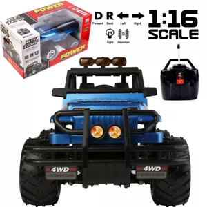 Blue Remote Control Extreme Terrain High Speed Toy Car For Kids Birthday Gift - Picture 1 of 11