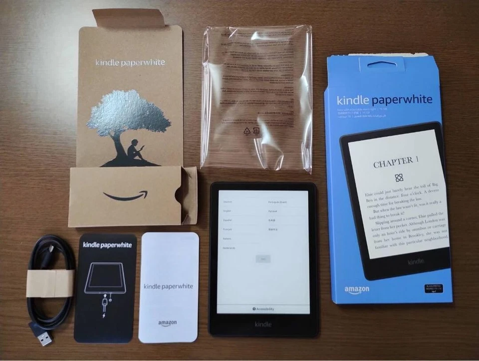 Amazon Kindle Paperwhite 11th Generation 6.8 inch 16GB Without Ads 1day shipping - Image 1 of 4
