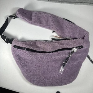 Free People Movement Bag Purple Overachiever Sherpa Sling Purse Shoulder NWT $78 - Picture 1 of 8