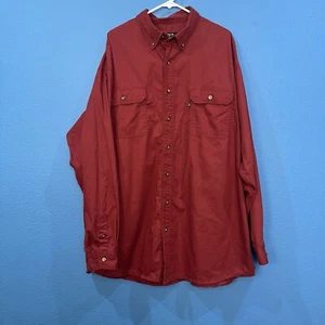Camisa con botones roja granate manga larga Lakin Mckey para hombre talla 3XLT - Imagen 1 de 21