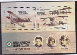 2019 URUGUAY - SG: N/A - ITALIAN MILITARY AIRCRAFT MINI SHEET UNMOUNTED MINT - Picture 1 of 1