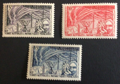 French Antarctica Geophysique Int SG19/21 MNH Unmounted Mint C/V £20.50 in 2012 - Image 1 of 2