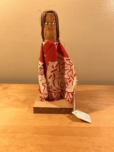 VINTAGE GUAM AUTHENTIC WOODEN STICK DOLL 8 3/4” - Bild 1 von 10