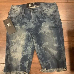 Rock & Republic Denim Jean Shorts Bermuda Short Coachella Size 2 Tweakers Misses - Picture 1 of 9
