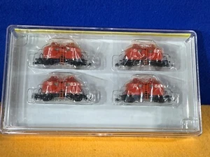 F11-40 TRAIN CARS - SET OF 4 SILO CARS - EP. 5 - N SCALE - TRIX MINITRIX 15222 - Picture 1 of 15