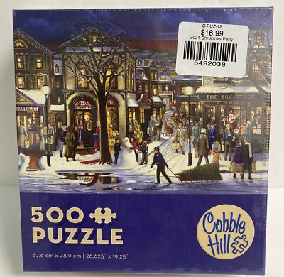 Santa's Delivery Larry Hersberger 500 Piece Jigsaw Puzzle 24” X 18” New Sealed - Image 1 of 4