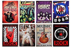 Music Posters Print Heavy Metal Rock Blues Pop Home Décor Man Cave Wall Art Gift - Picture 1 of 137