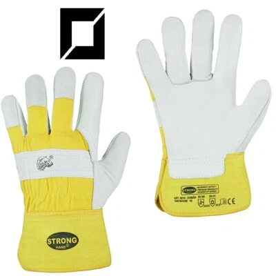 Winter Arbeitshandschuhe EISBÄR aus Rindvollleder gefüttert Gr. 8 bis 12 warm - Bild 1 von 4