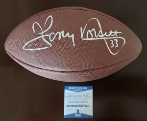 tony dorsett signed football
