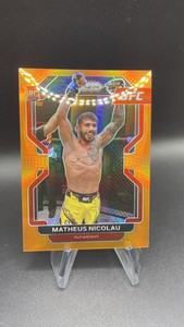 2022 Panini Prizm UFC Matheus Nicolau RC #168 Orange Prizm #’d 15/99