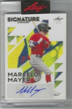 2023 Leaf Signature Series Marcelo Mayer 1/1 Autograph Auto Red Sox #BA-MM7 RARE