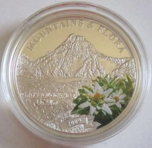 Palau 5 Dollars 2009 Mountains & Flora Großglockner Silber - Picture 1 of 2