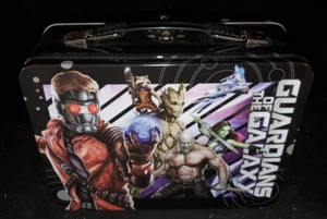 GUARDIANS OF THE GALAXY - Classic Large Tin Tote Metal Lunch Box / 9"x3.5"x7.5" - Picture 1 of 6