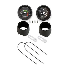 Tacho + DZM + 6V Glühbirne + Tachowelle für Simson S50 S51 mit schwarzem Ring - Bild 1 von 3