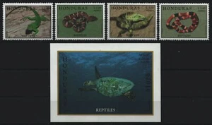 Honduras 1998 - Mi-N.o 1415-1418 y Bloque 63 ** - Estampillada sin montar o nunca montada - Reptiles / Reptiles - Imagen 1 de 1