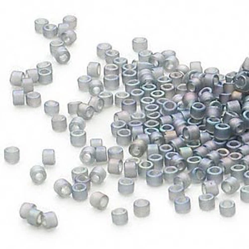 1000 cuentas de semillas de vidrio pequeñas sueltas Miyuki Delica arco iris transparente AB #11 11/0 Foto 1 de 1