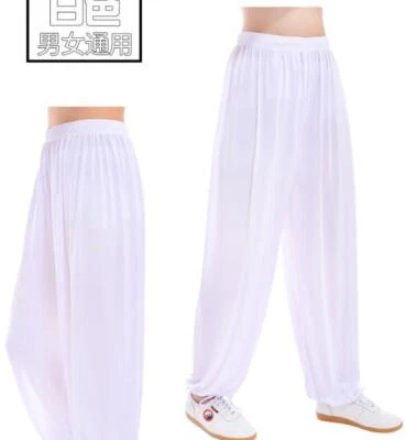 Nuevo Verano Unisex Modal Chino Kung Fu Pantalones Arte Marcial Tai Chi Pantalones Regalo Foto 1 de 4