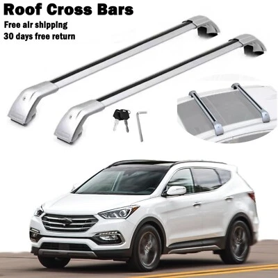 Cross Bars Fits For Hyundai Santa Fe Sport 2013-2018 Cargo Bar Luggage Carrier - Image 1 of 4
