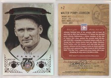 2014 Panini Hall of Fame Green Shield Red /50 Walter Johnson #2 HOF Shield