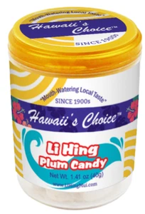 Caramelo de ciruela Hawaii's Choice Li Hing, 1,41 oz cada uno, paquete de 48 - Imagen 1 de 2
