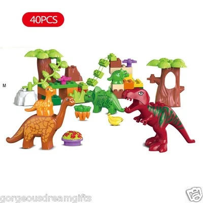 Dinosaurs Egg Fossils Toy Animals Animal Bundle Set Compatible w/ branded bricks - Image 1 of 4