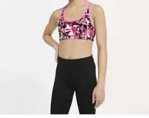 New Nike Swoosh Big Girl's Printed Reversible Sports Bra Choose Size MSRP $30 - Picture 1 of 1