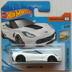 Hot Wheels Chevy Chevrolet Corvette C7 Z06 weiß Neu/OVP Sportwagen Car Mattel HW - Bild 1 von 5