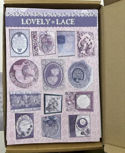 Kanban Lovely in Lace Card Set Sentiments Birthday Thank You - Picture 1 of 20