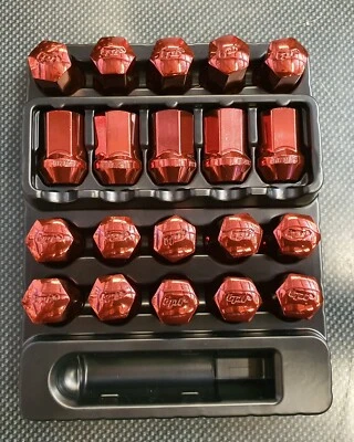 tpi Striker Dark Red 19mm Wheel Nuts - Suits M12x1.25 Nissan Subaru Suzuki - Imagem 1 de 3