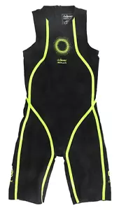 deboer Tsunami 3.0 Female Swimskin FS SMALL Black Lime Triathlon Race Multisport - Picture 1 of 3
