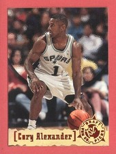 1995-96 TOPPS STADIUM CLUB (BKB) Cory Alexander SP ORANGE/GOLD FOIL RC CARD #336