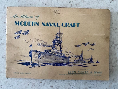 Cigarette Cards 'An Album Of Modern Naval Craft' by John Player & Sons. Complete - Image 1 of 4